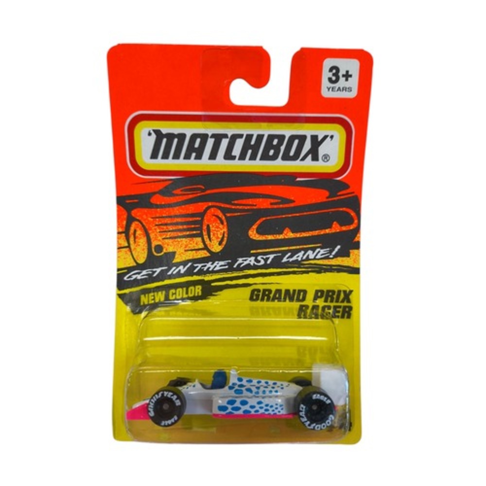 1993 Matchbox White Grand Prix Racer #74 1:64 Scale Die Cast